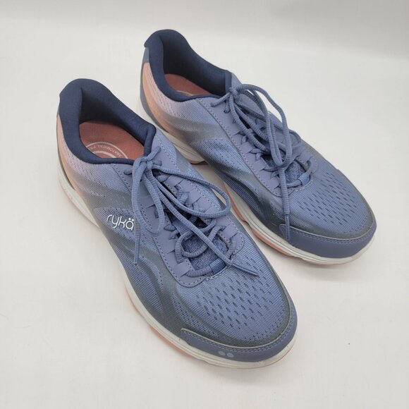 Ryka‎ Sneakers Devotion Devo Plus 2 Womens Size 9W Walking Blue Pink - Picture 1 of 6